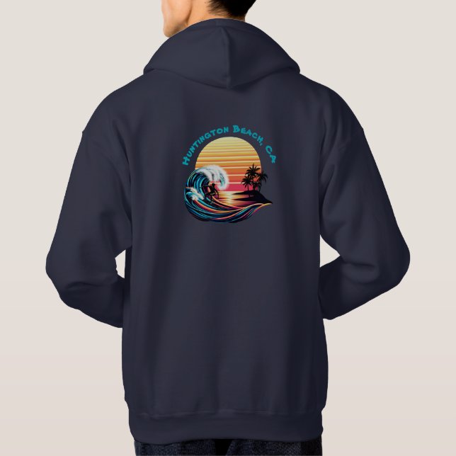 Veste À Capuche Surf au coucher du soleil (Dos)
