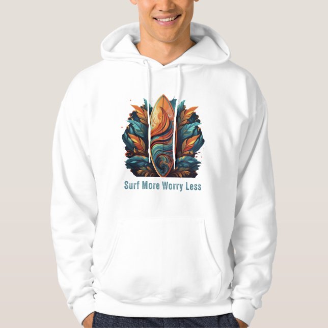 Veste À Capuche Surf Plus De Souci Moins (Devant)