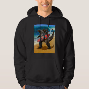 Veste À Capuche Surfeur Rétro Monstre Kanji Japonais