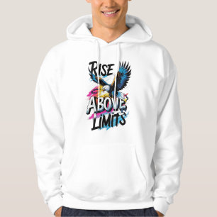 Veste À Capuche Surmonter les Limites – Tee à Typographie Inspiran