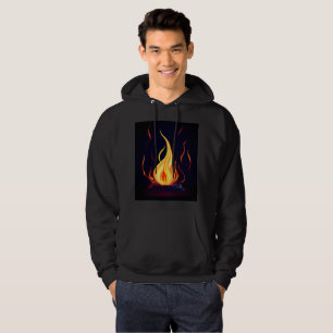 Veste À Capuche "Surreal Flame Vector Art - 4K Render pour -