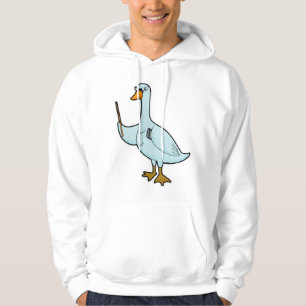 Veste À Capuche Swan en tant qu'enseignant avec livre et pointeur