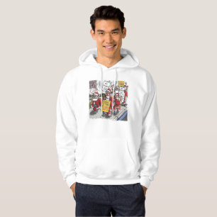 Veste À Capuche Sweat-shirt à capuche blanc Santa Strike