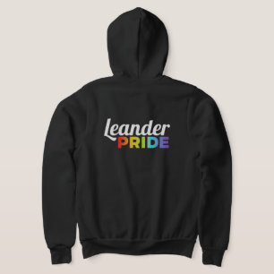 Veste À Capuche Sweat-shirt à capuche Leander Pride noir avec ferm