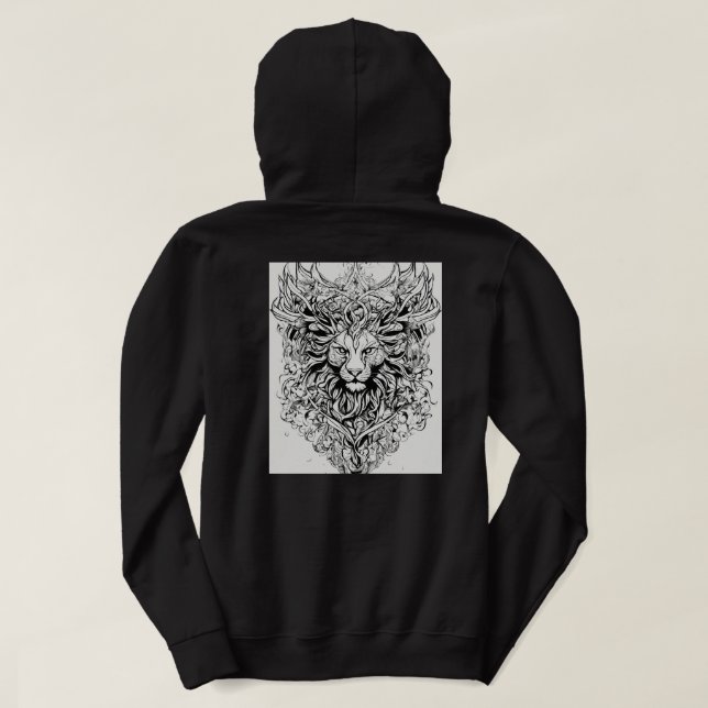 Veste À Capuche "Sweat - shirt à capuche Lion Majestic : Respect d (Design dos)