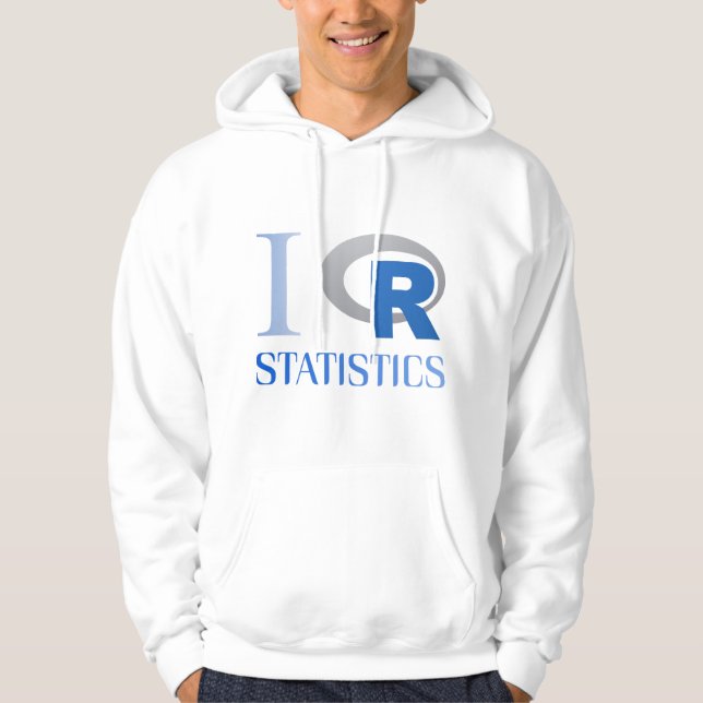 Veste À Capuche Sweat-shirt avec capuche d'I love R Statistics (Devant)