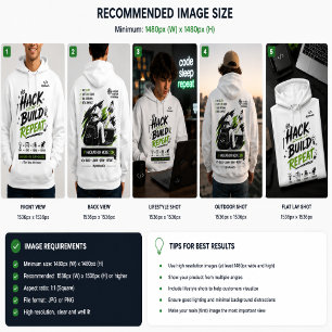 Veste À Capuche Sweat-shirt Mode Hackathon – Hacke Constru Répète