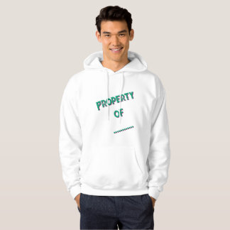 Veste À Capuche Sweat-shirt personnalisé pour homme "Propriété de"