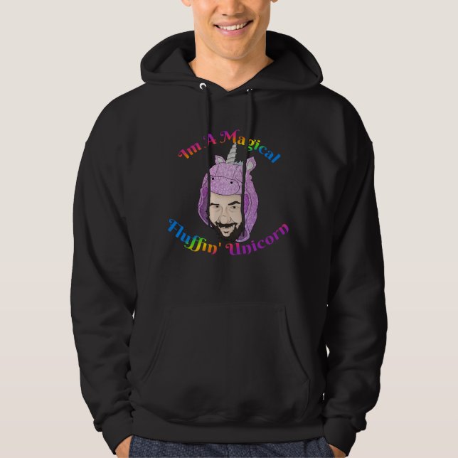 Veste À Capuche Sweatshirt à capuche pour hommes de Fluffin magiqu (Devant)