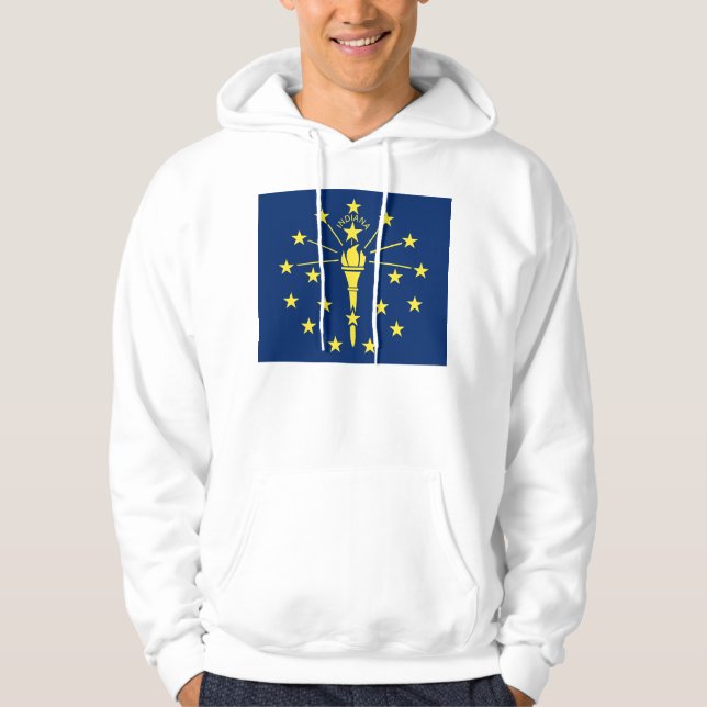 Veste À Capuche Sweatshirt à capuchon avec drapeau américain (Devant)