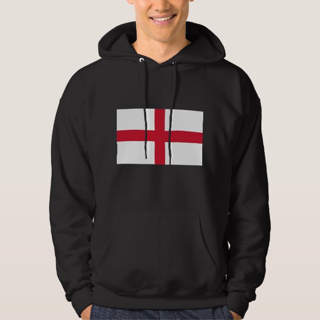 Veste À Capuche Sweatshirt à capuchon avec drapeau d'Angleterre (Devant)