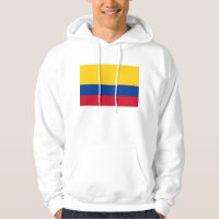 Sweatshirt à capuchon avec drapeau de la Colombie