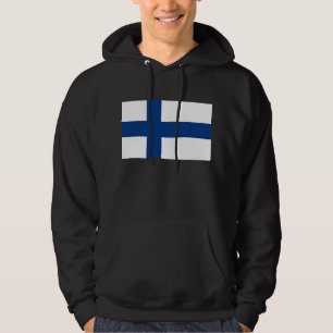 Veste À Capuche Sweatshirt à capuchon avec drapeau de la Finlande