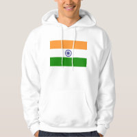 Sweatshirt à capuchon avec drapeau de l'Inde