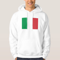 Sweatshirt à capuchon avec drapeau d'Italie