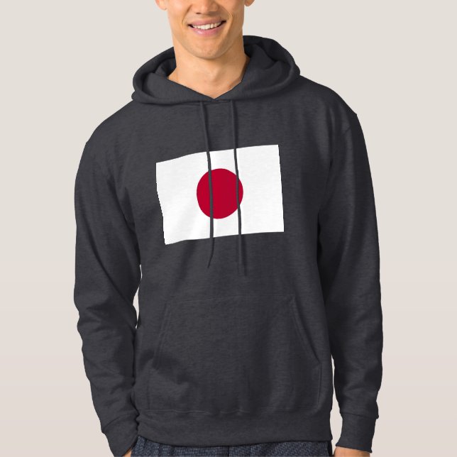 Veste À Capuche Sweatshirt à capuchon avec drapeau du Japon (Devant)