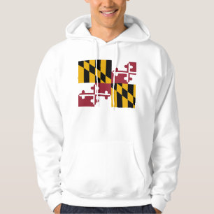 Veste À Capuche Sweatshirt à capuchon avec drapeau du Maryland
