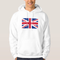 Sweatshirt à capuchon avec drapeau du Royaume-Uni