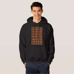 Veste À Capuche Sweatshirt à capuchon Brown pour hommes Tartan