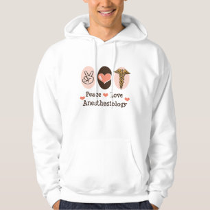 Veste À Capuche Sweatshirt à capuchon d'anesthésiologie d'amour 