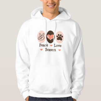 Veste À Capuche Sweatshirt à capuchon de boxeurs d'amour de paix