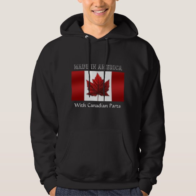Veste À Capuche Sweatshirt à capuchon de drapeau du Canada de (Devant)