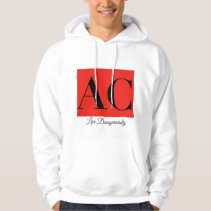 Veste À Capuche Sweatshirt à capuchon de logo et de devise