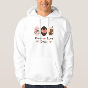 Veste À Capuche Sweatshirt à capuchon de violoncelle d'amour de