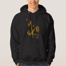 Sweatshirt à capuchon jaune