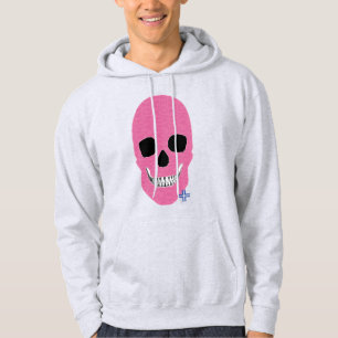 Veste À Capuche Sweatshirt à capuchon rose HANDSKULL Rebel B2