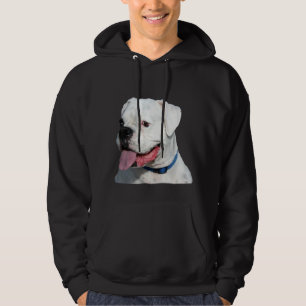 Veste À Capuche Sweatshirt blanc de boxeur