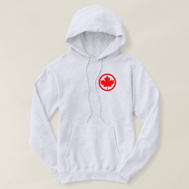 Veste À Capuche Sweatshirt Canada Feuille d'érable (Design devant)