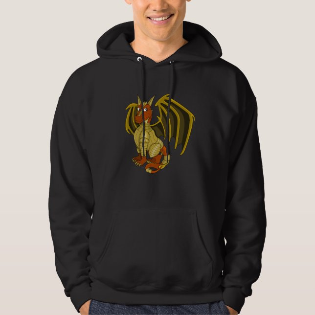 Veste À Capuche Sweatshirt de dessin animé du dragon guerrier (Devant)