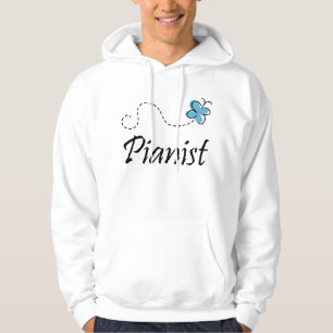 Veste À Capuche Sweatshirt de piano de papillon avec le capot