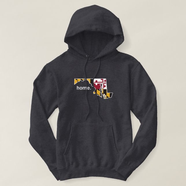 Veste À Capuche sweatshirt d'origine du drapeau du Maryland (Design devant)