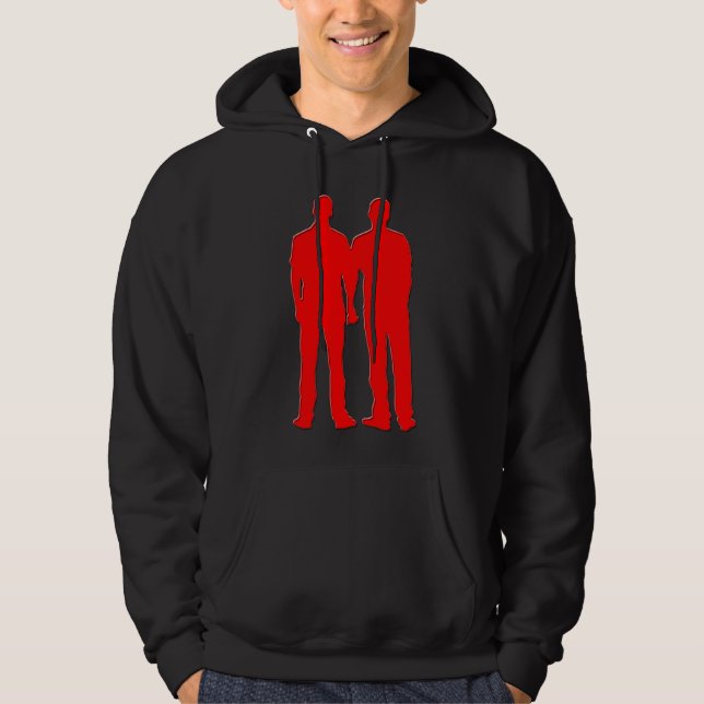 Veste À Capuche Sweatshirt Gay Couple (Devant)