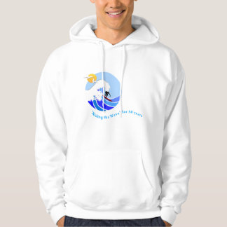 Veste À Capuche Sweatshirt (hommes) : Vague à capuchon et simple