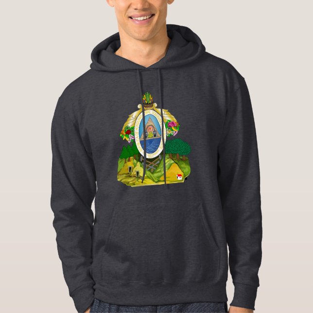 Veste À Capuche Sweatshirt hondurien des armoiries (Devant)