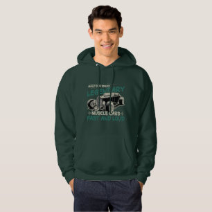Veste À Capuche Sweatshirt Legendary Muscle Cars Vinta Rapide et
