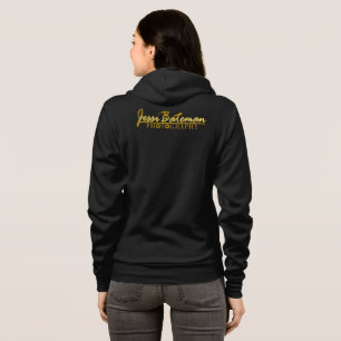 Veste À Capuche Sweatshirt noire JBP Femmes Zip-Up