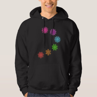 Veste À Capuche Sweatshirt psychédélique chakras