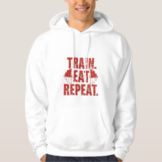 Veste À Capuche Sweatshirt Train Eat Repeat – Sweatshirt de motiva