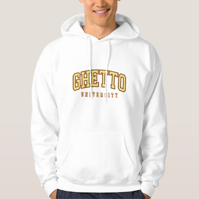 Veste À Capuche Sweatshirt universitaire du ghetto (Devant)