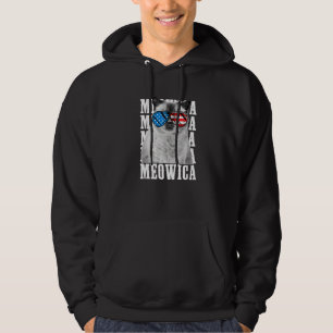 Veste À Capuche Symbole américain Meowica Cat Eagle Usa Patriotic 
