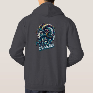 Veste À Capuche SYMBOLE Astrologique Horoscope Capricorne