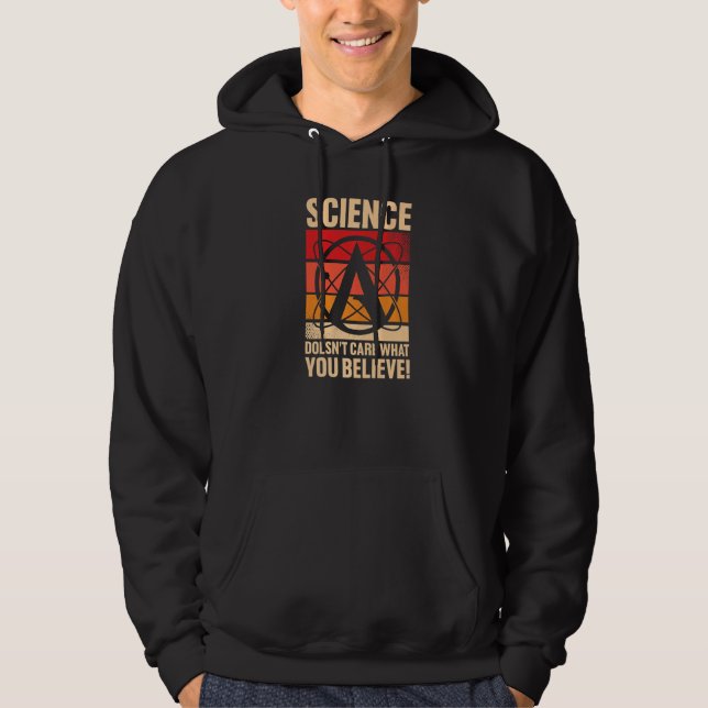 Veste À Capuche Symbole athéisme Athée Agnostique Anto Religion Ro (Devant)