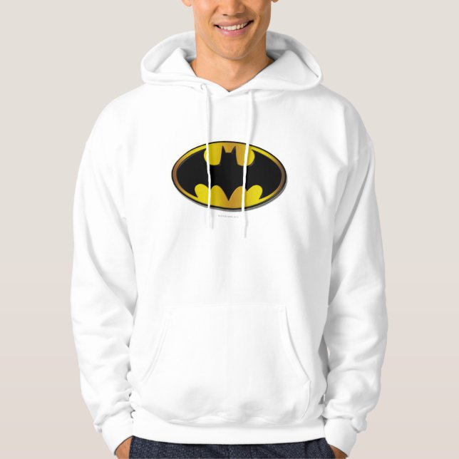 Veste À Capuche Symbole Batman | Logo de dégradé ovale (Devant)