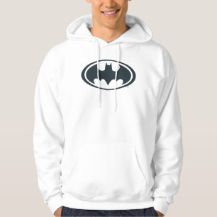 Veste À Capuche Symbole Batman   Logo noir et blanc