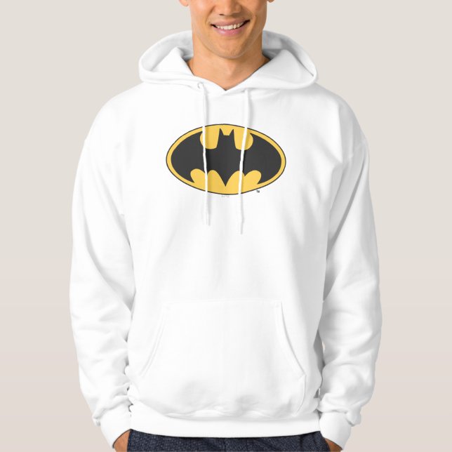 Veste À Capuche Symbole Batman | Logo ovale (Devant)