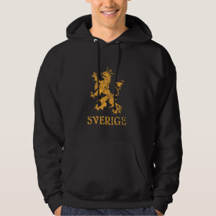 Veste À Capuche Symbole de lion Sverige Suède Pride suédoise